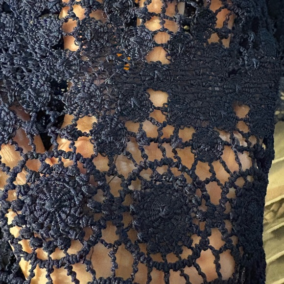 Rabbit Rabbit Rabbit Midnight Blue Lace Top - Picture 3 of 3